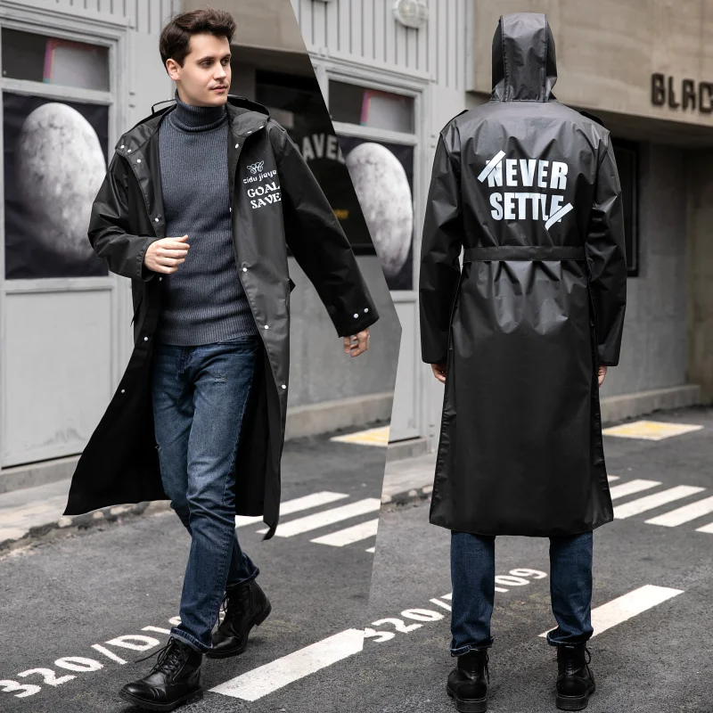 

Waterproof Rain Coat Men Women Impermeable Hooded Poncho Raincoats Adult Non-disposable Environmentally Friendly 3DYYB06