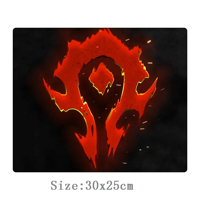 Alliance orde 30x25 см Коврик для мыши Wow warcraft фиксирующий край игровой коврик для мыши геймер маленький размер прочный резиновый коврик для ноутбука - Цвет: 1