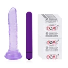 Женский реалистичный маленький фаллоимитатор, 10 режимов вибрации, Анальная пробка, резиновый пенис на присоске, реалистичный член, Интимная игрушка для женщин