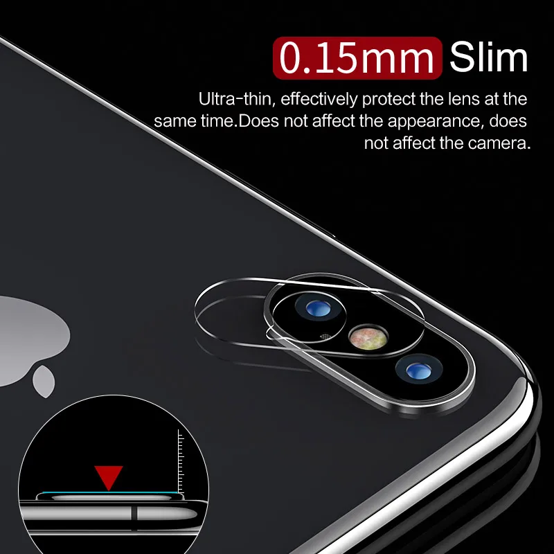 2 шт./лот для iPhone X USAMS Защитная пленка объектива камеры закаленное стекло 9H Gorilla Glass