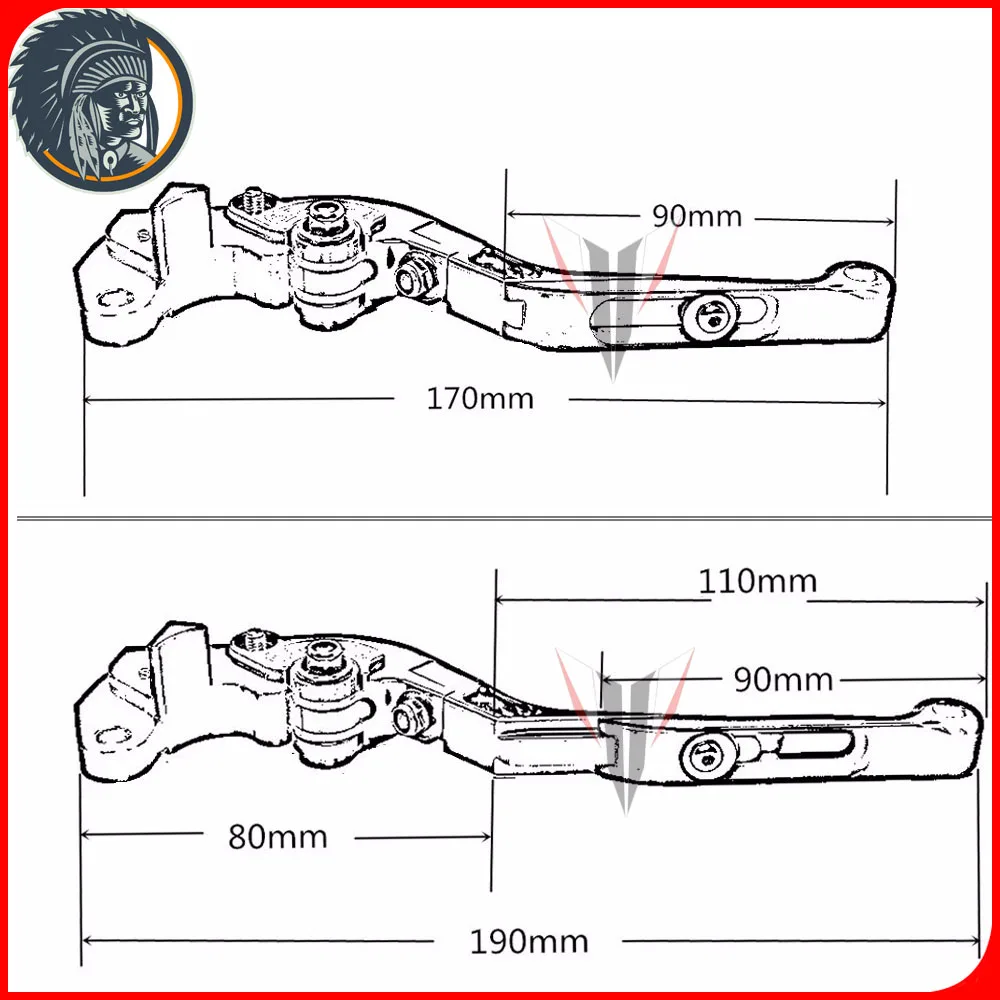 Для YAMAHA FJR 1300 fjr1300 2004-2016 2005 2006 2007 2008 2009 2010 складной выдвижной сцепные рычаги серый |