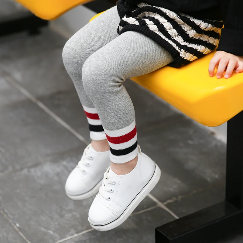 Колготки для девочек на весну осень 2019 Классические колготки в полоску маленьких