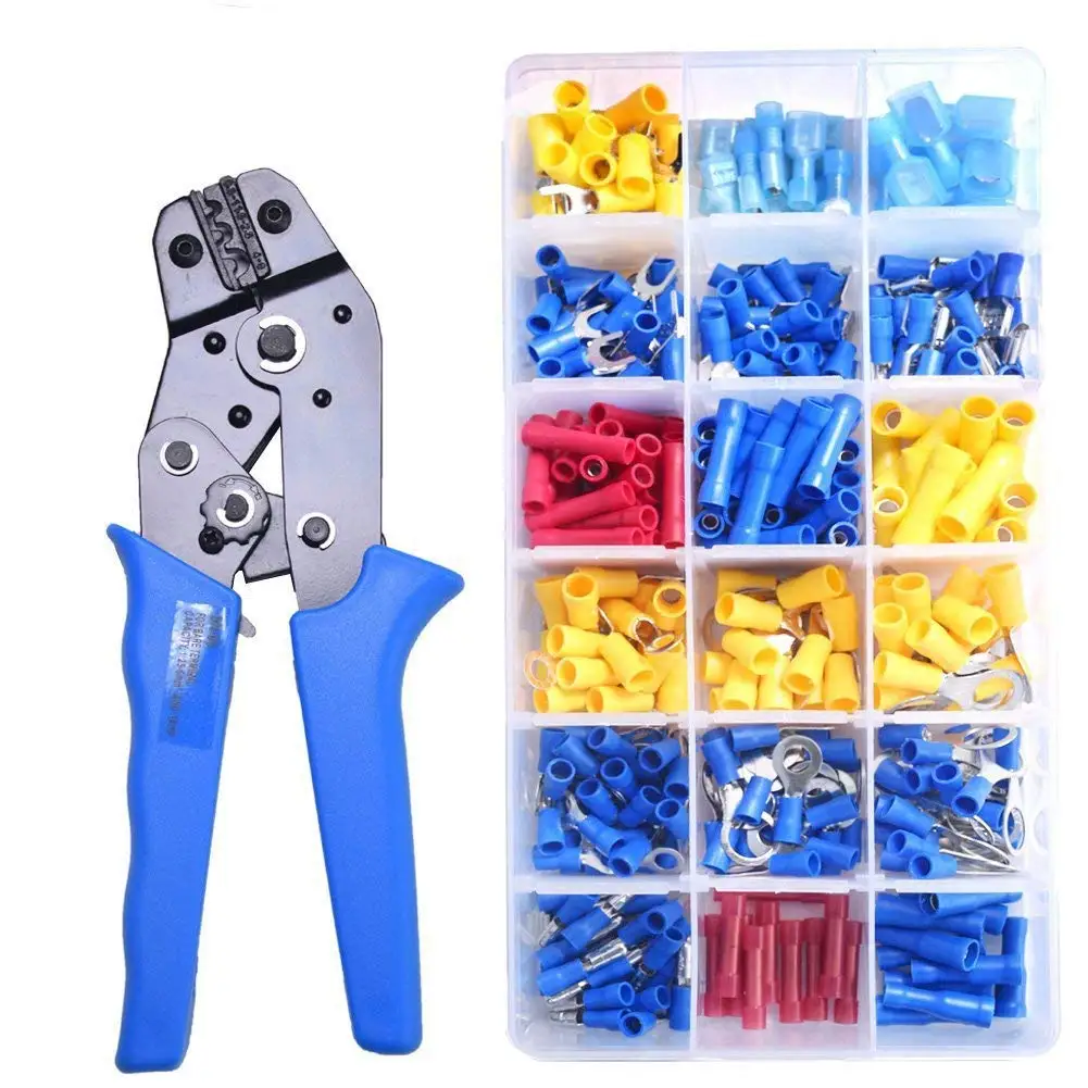 360 шт. электрические провода разъем Ассорти обжима изолированных клемм терминалы