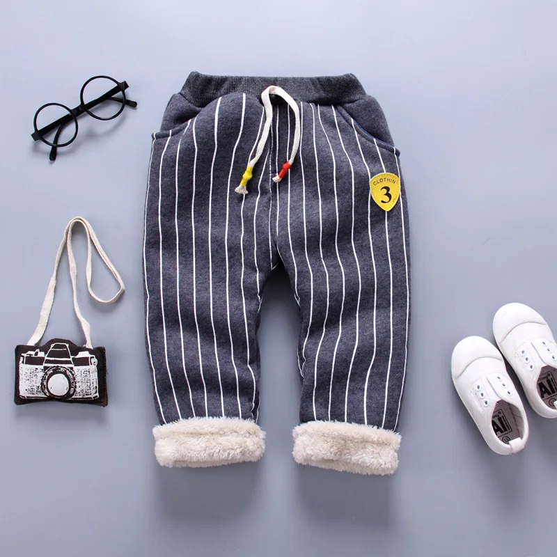 Baby boys warm thick velvet trousers for bebe infants pants winter newborn baby cotton casual sports long leggings |