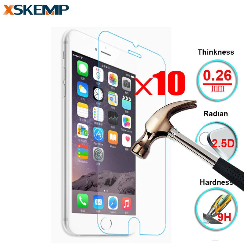 Защитная пленка XSKEMP 9H для ЖК экрана Антибликовая из закаленного стекла iPhone 7 7Plus 4