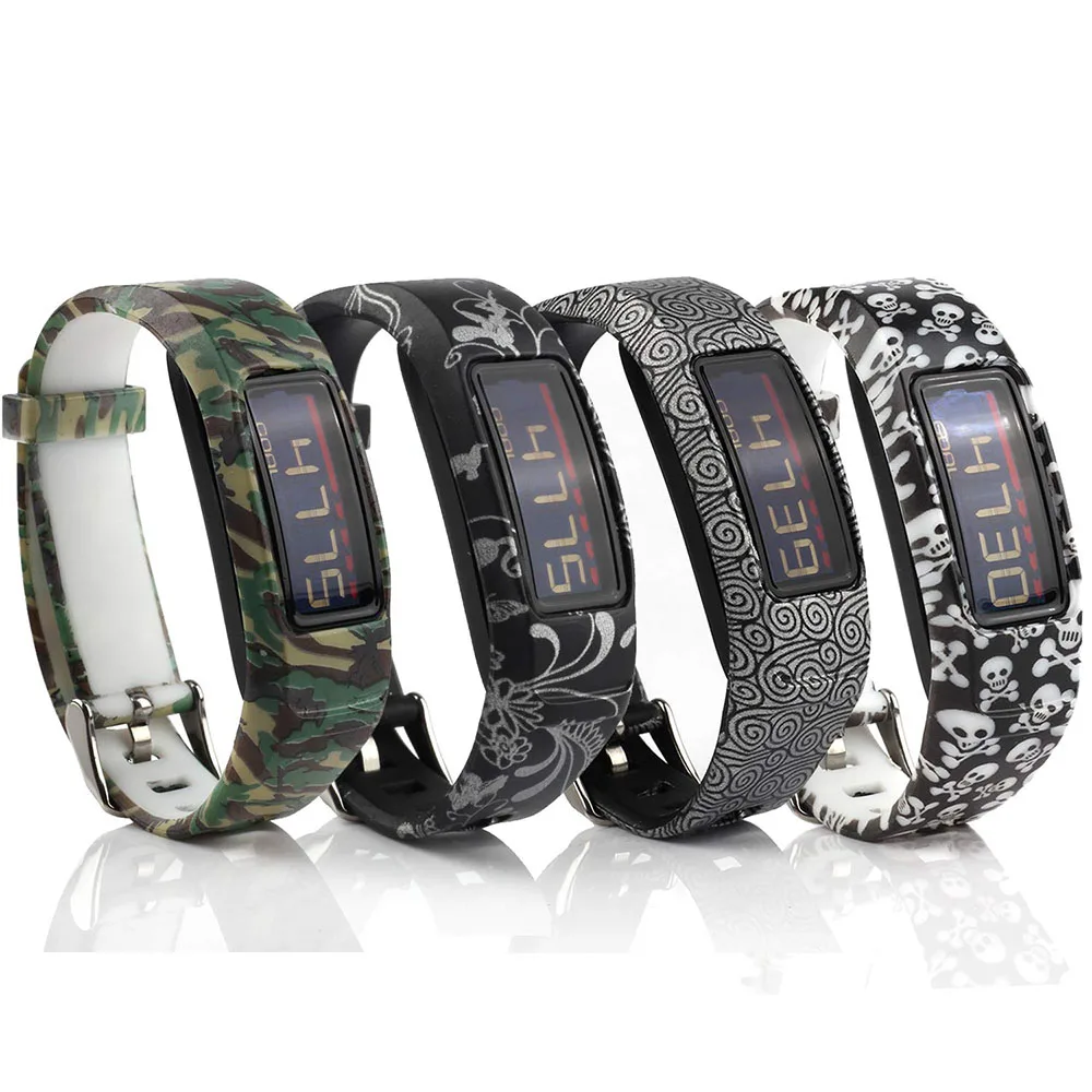 4 PACK-D 4 шт. в упаковке для Garmin Vivofit, 2 ремешка, Цветной силиконовый сменный ремешок, Смарт-часы, браслет на запястье для Garmin Vivofit 2 - Цвет: 4 PACK-D