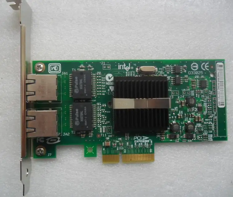 Оригинальная разборка Серверная lan-карта для HP 9402PT (82571 PCIe) NC360T Двухпортовая
