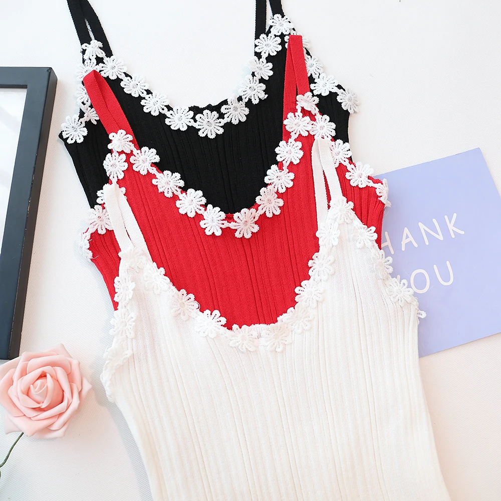 Летняя женская трикотажная однотонная майка топы без рукавов футболки для