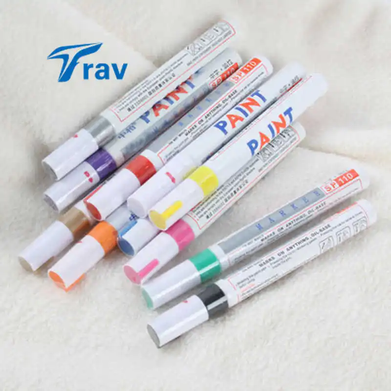 10 шт. Универсальный водонепроницаемый Перманентный маркер резиновой краски для