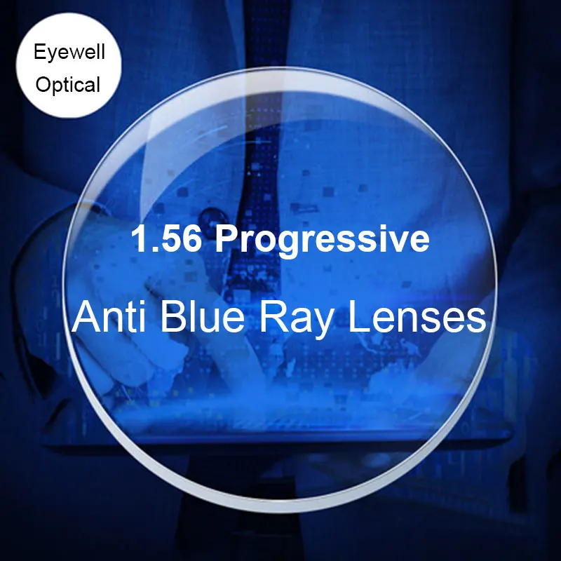 1 56 синий свет блокировка цифровой свободной прогрессивной формы линзы по