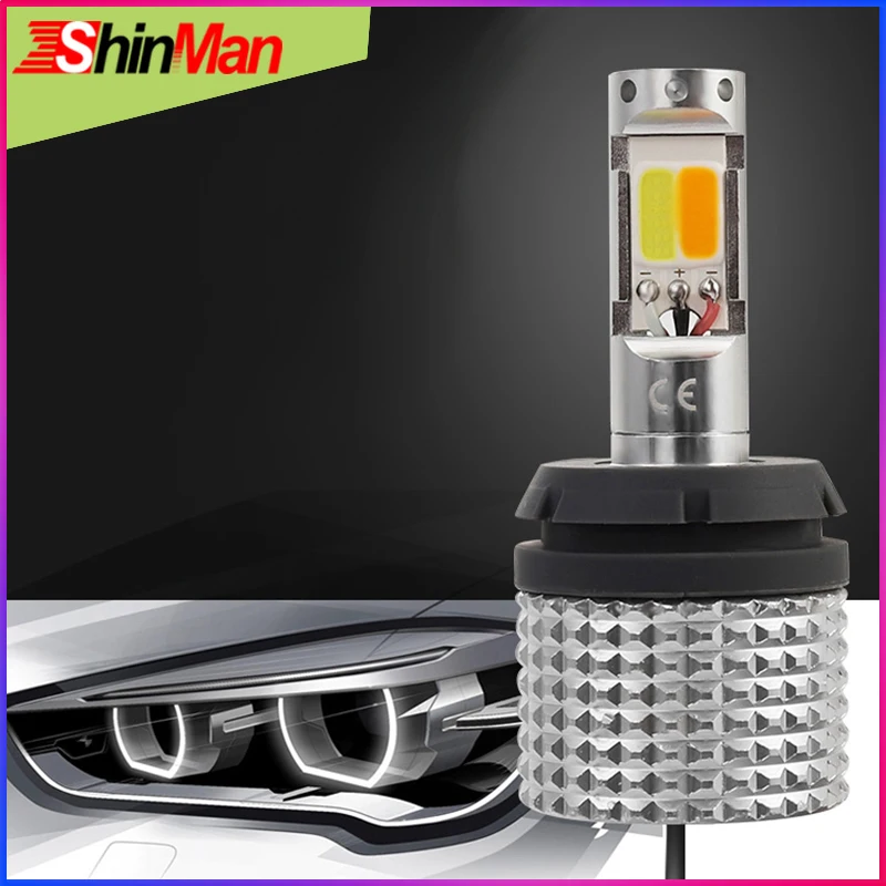 ShinMan Error Free White + Ambe WY21W T20 LED 7440 Turn Signals Light daylight Car DRL ightFor Honda crv CR-V 2007-2009 | Автомобили и