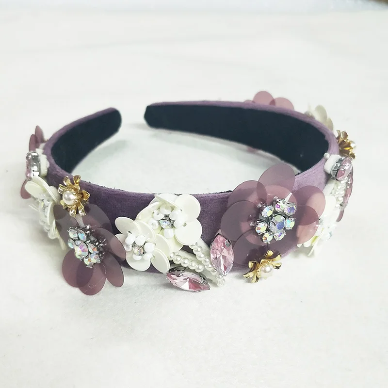 Винтажный богемский этнический бисер ручная работа ободок для волос вечеринки