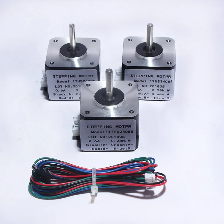 Шаговый электродвигатель Nema 17HS2408 S 17HS2408S 4 ведущих 17 42BYGH 0.6A CE ROSH ISO лазерный и 3D