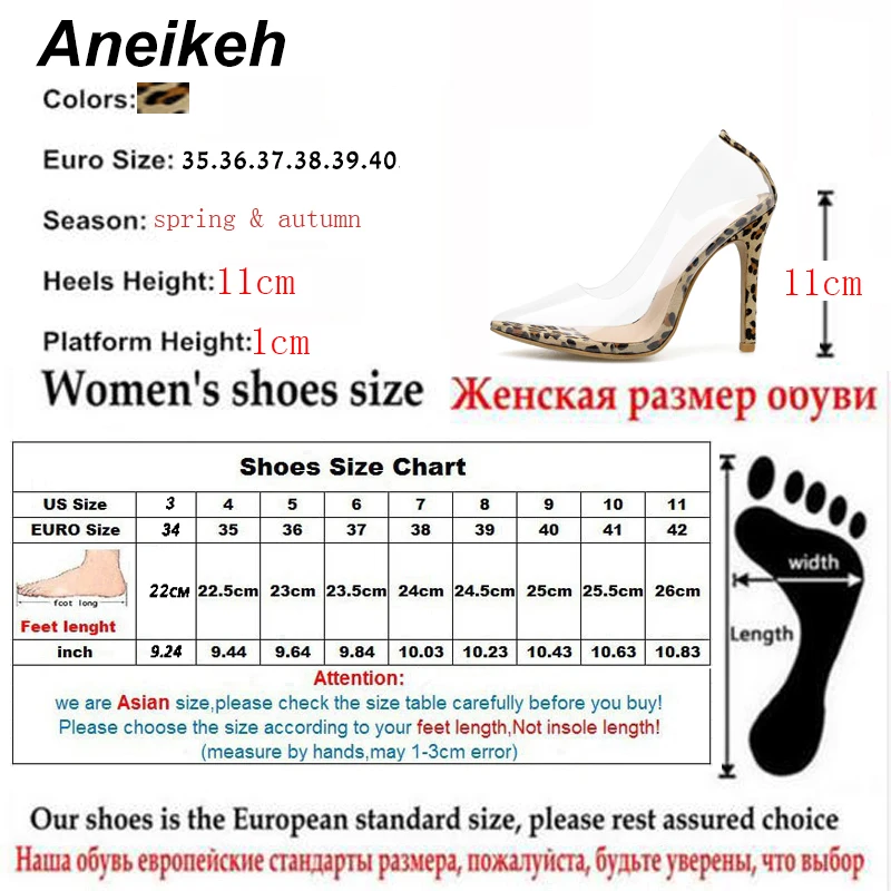 Aneikeh 2019 новые женские туфли лодочки из ПВХ Прозрачные Высокие каблуки пикантные с