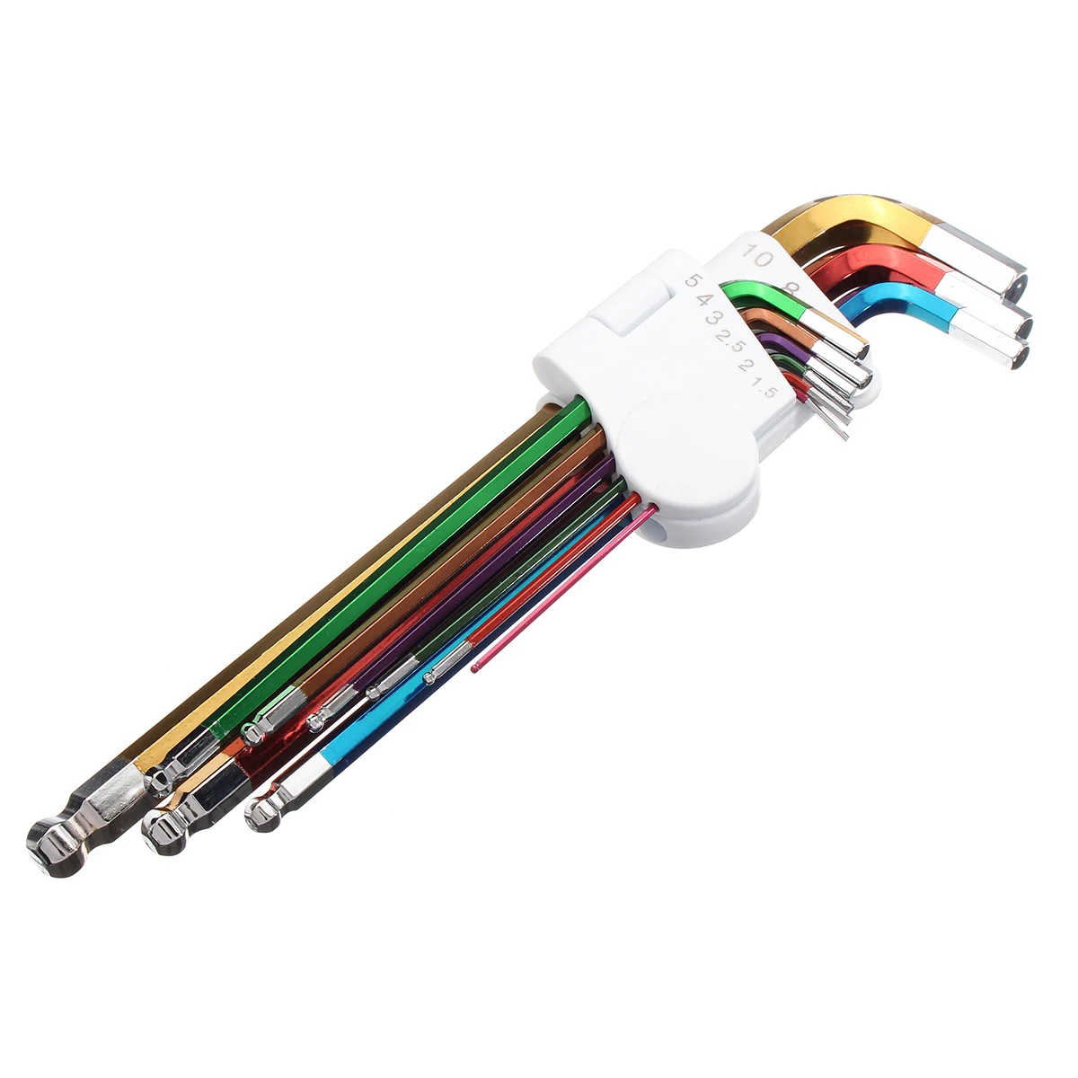 9 шт. шестигранный ключ с цветным кодовым наконечником 1 5 10 мм набор гаечных