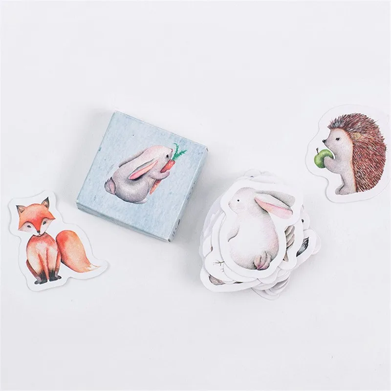 Декоративные наклейки для скрапбукинга в виде лесных животных 45 шт./упак. | Дом и