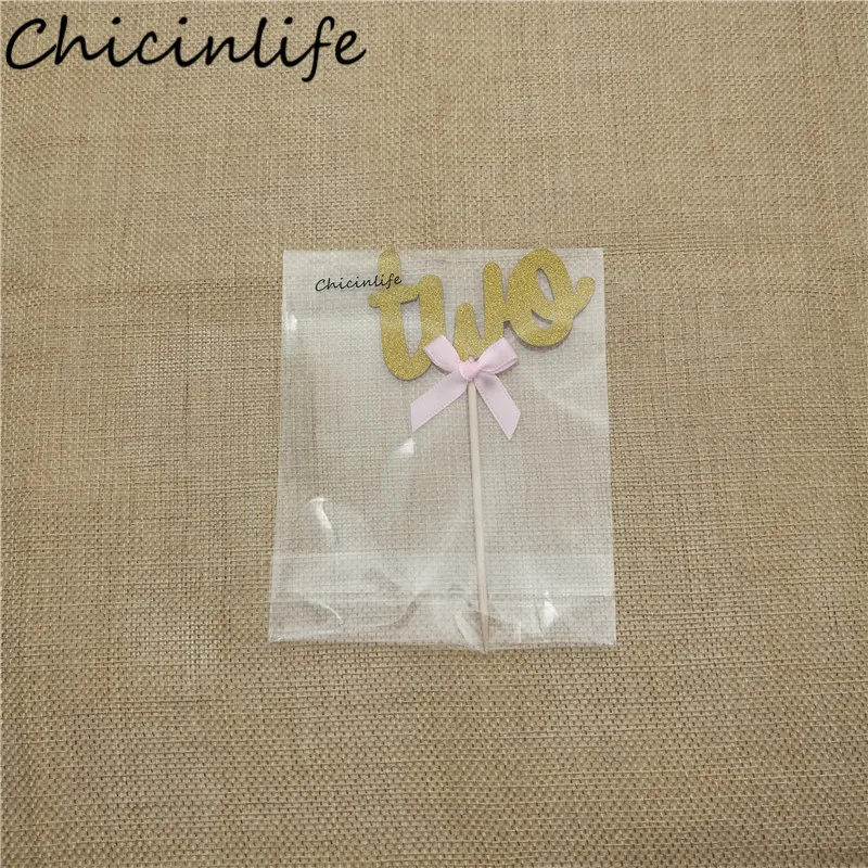 Chicinlife 5 шт. золотой серебряный лук два капкейка топпера для дня рождения детский