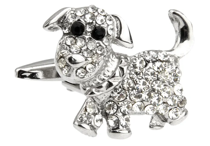 Мужские запонки для свадьбы новинка модный щенок и чистая ткань 158332 | Украшения