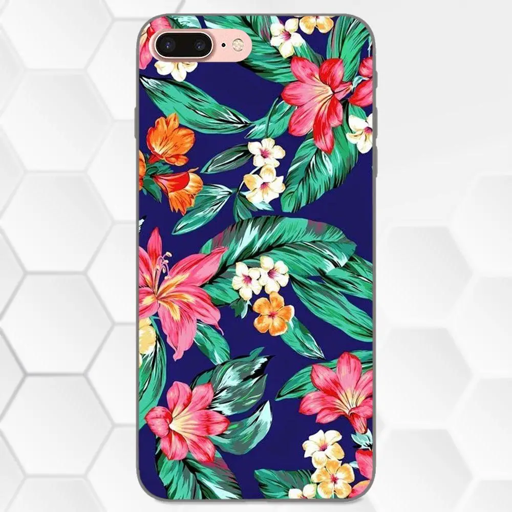 Чехлы из ТПУ с натуральными Тропическими Цветами и листьями для Huawei Honor 5A 6A 6C 7A 7C 7X
