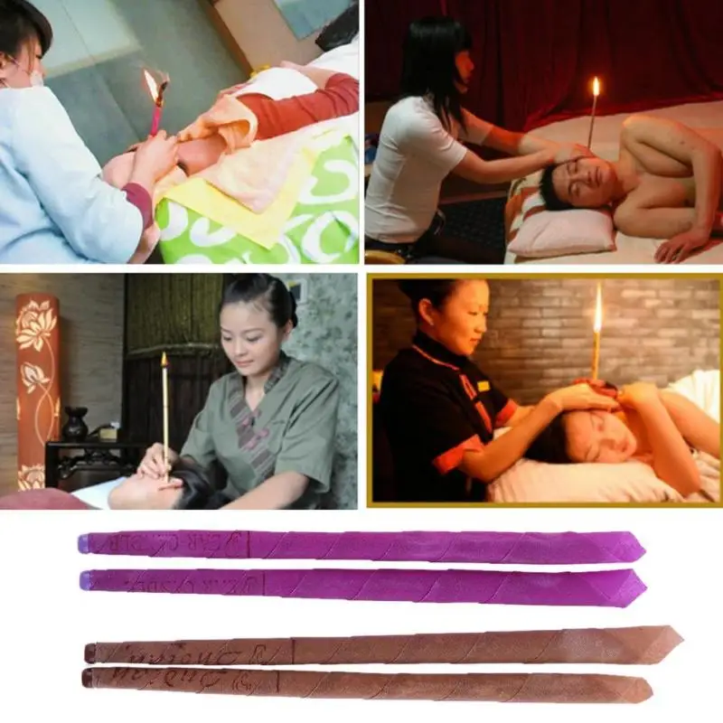 10 штук для ухода за кожей ароматерапия терапии Природный ухо свечи Массаж Relax Beewax