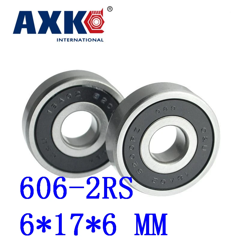 50 шт./лот 606-2rs 606 2rs 606rs R1760hh 6*17*6 мм миниатюрный шарикоподшипник с глубоким желобом