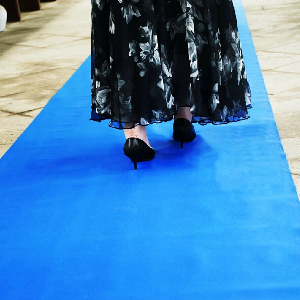 20 метров/рулон Королевский синий Свадебная тема нетканый материал ковер прохода