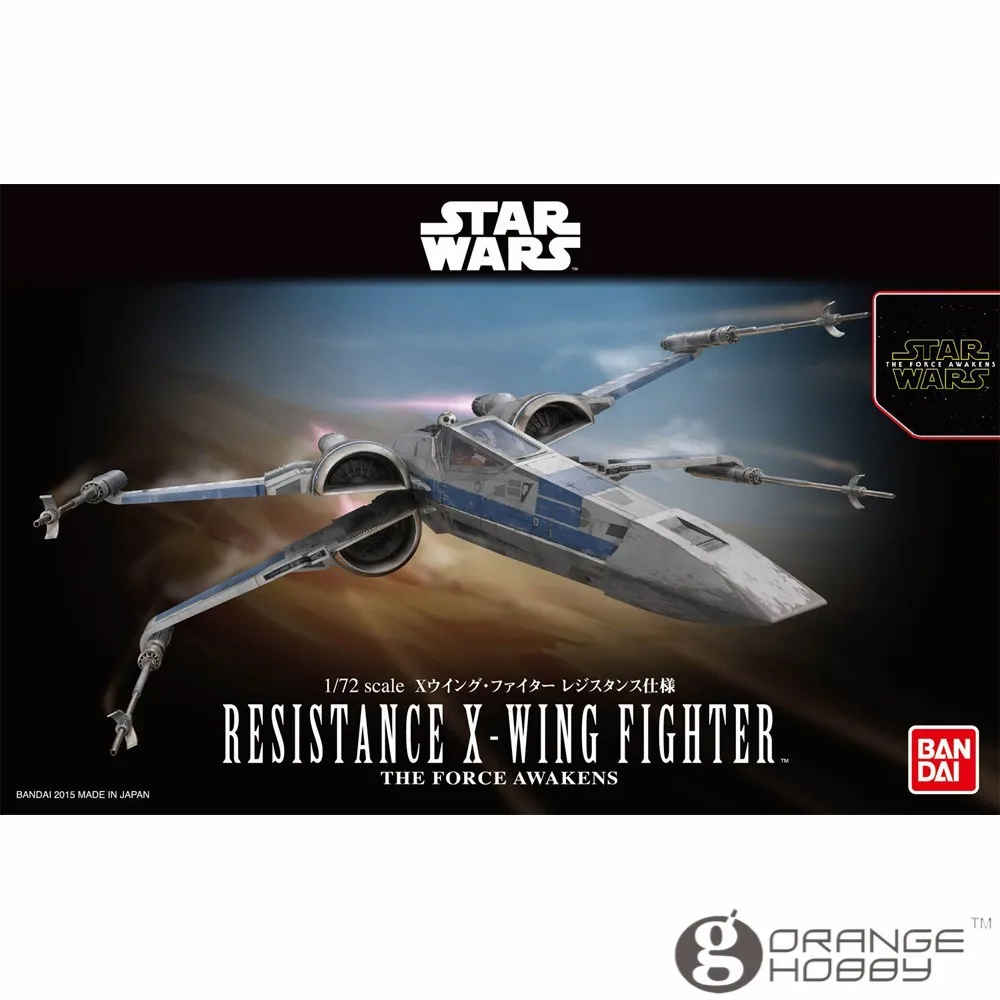 OHS Bandai Звездные войны TFA 1/72 Сопротивление X-Wing истребитель сборочные модели комплекты oh