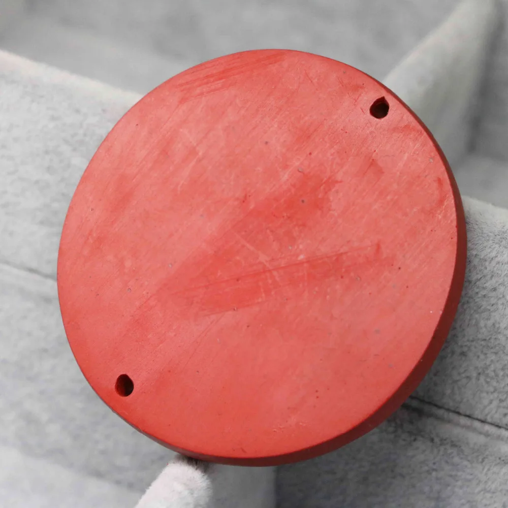 Винтажная большая круглая монета Китайская синтетическая красная cinnabar модная