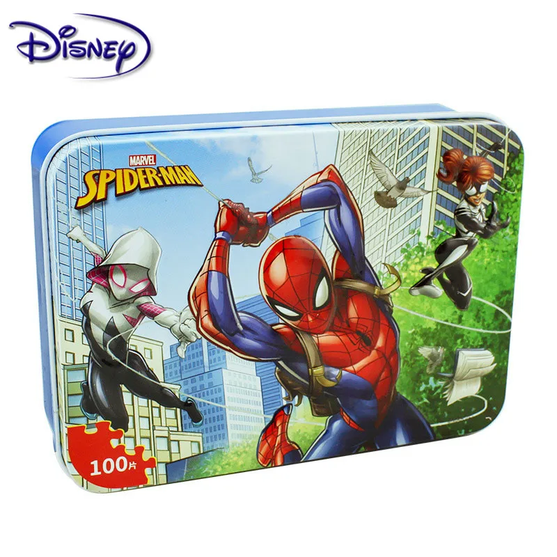 Пазл Дисней Марвел Мстители Человек паук железный ящик Деревянные Игрушки для