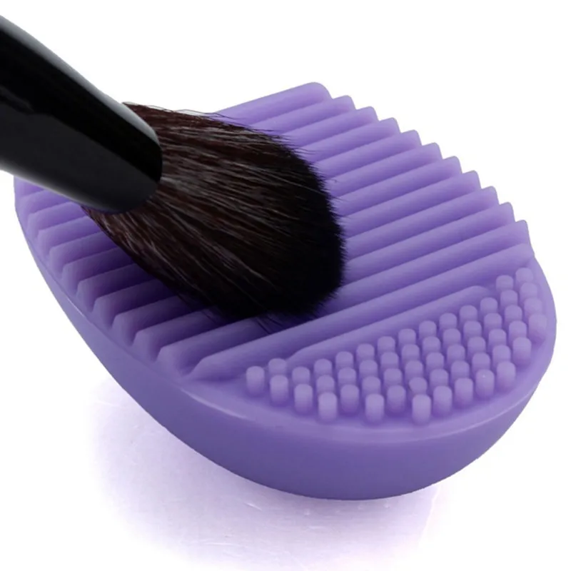 1 шт. кисти для чистки макияжа|brushegg clean brushes|makeup washing brushglove scrubber |