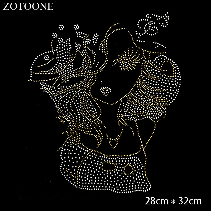 ZOTOONE прозрачные стразы Горячая фиксация аппликация из страз для одежды свадебное платье украшения Cyrkonie Стразы Кристалл для рукоделия E - Цвет: 9