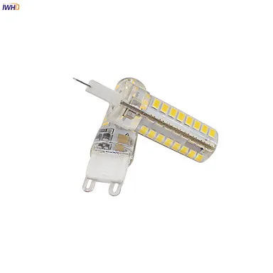 IWHD 3W G9 Светодиодная Лампа 220V 64xsmd3528 с регулируемой яркостью лампа кукурузная