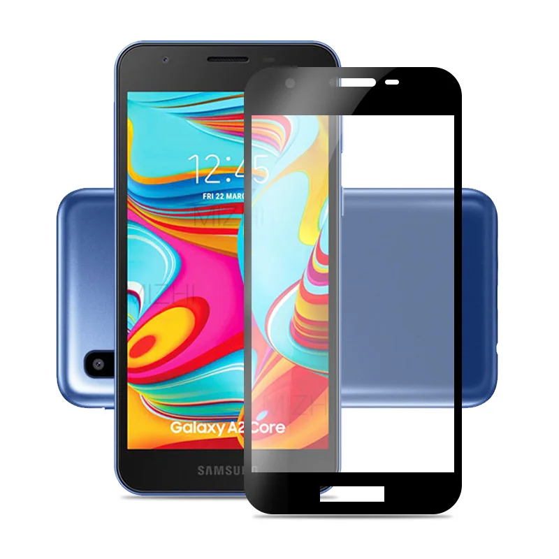 

Полное покрытие Защитное стекло для Samsung Galaxy A2 Core закаленное стекло для Galaxy A2 Core A2Core Защитная пленка для экрана