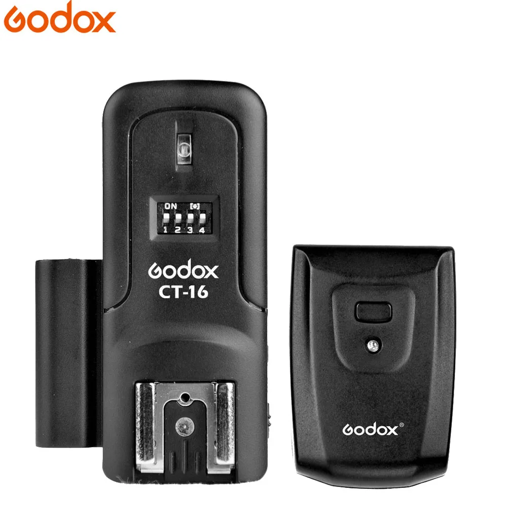 Godox CT 16 каналов беспроводной радио Speedlite триггер передатчик + приемник набор для