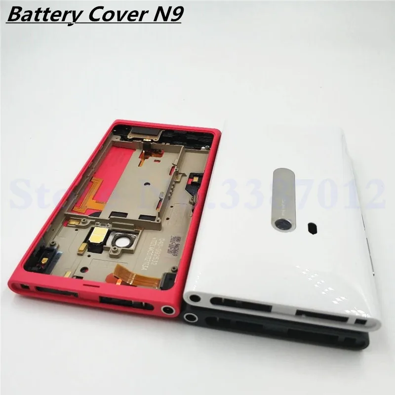 Новый корпус для Nokia N9 задняя крышка Корпус батарейного отсека с кнопкой