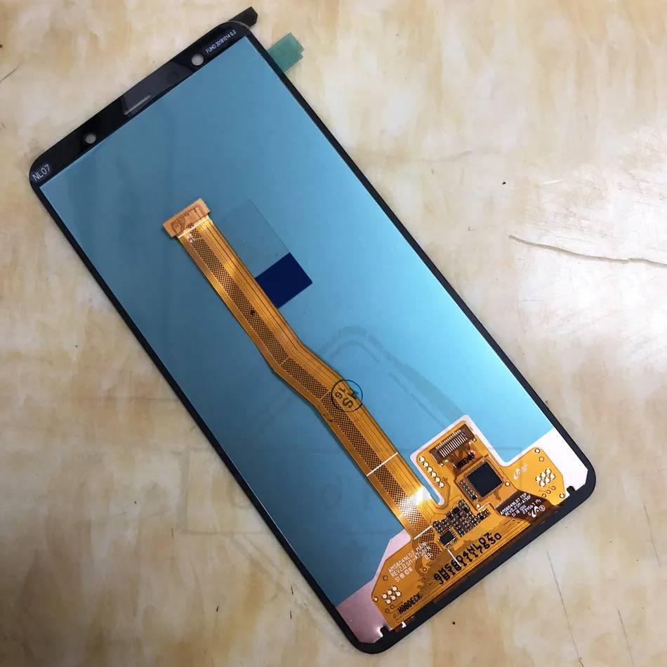 6 0 'ɺMOLED 100% протестированный для Samsung Galaxy A7 2018 A750 ЖК-SM-A750F A750F дисплей сенсорный