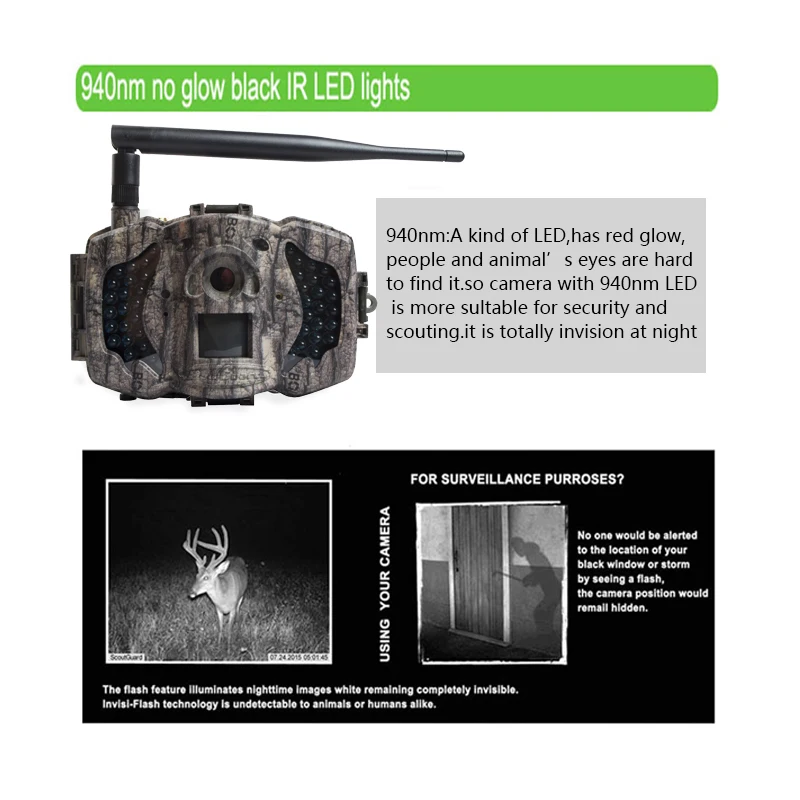 Охотничья камера Bolyguard 36MP 1080P Trail camera 3g беспроводный телефон gsm MMS GPRS тепловизор