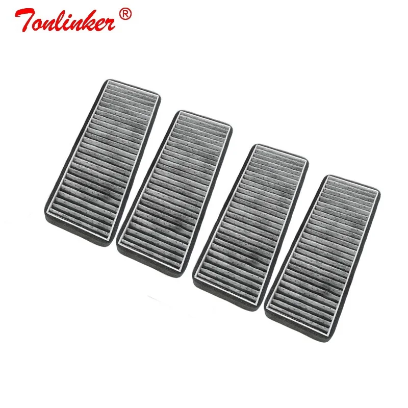 4 Pcs Black Filter Воздушный фильтр 3 шт. для Volkswagen 2011- Polo Jettas Santana 2011-/Skoda Fabia Rapid 2011-19 автомобильный внешний фильтр в сборе - Цвет: 4 Pcs Black Filter