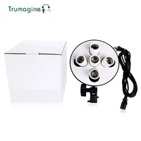 trumagine 5 in 1 e27 base socket adapter photo lighting bulb holder for photo video studio softbox accessories