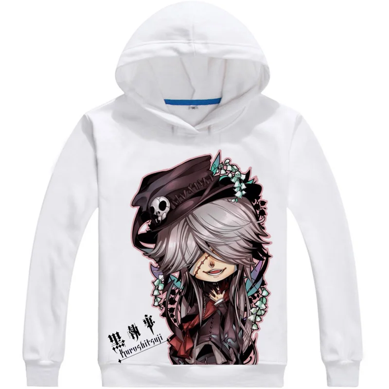 Новинка толстовка с капюшоном для косплея черного Батлера из Аниме Манга
