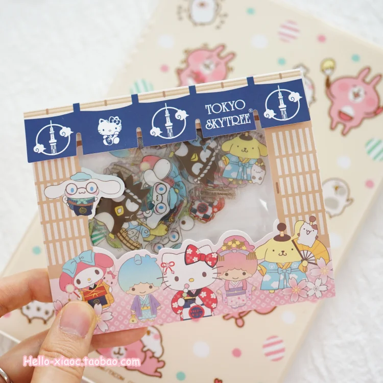 40 шт./упак. Семья с рисунками из мультфильма «My Melody» запечатывания наклейки дневник этикетка наклейки пакет Декоративные Скрапбукинг стикеры сделай сам