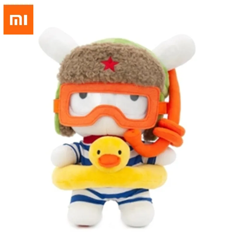 Diver Mitu Doll Xiaomi Mitu кролик кукла ныряльщик/маленький желтый цыпленок/Wukon мягкий плюшевый кролик кукла Летняя тема мультфильм милая игрушка ткань H15 - Цвет: Diver Mitu Doll