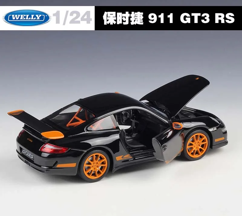 Модель симулятора автомобиля Welly масштаб 1:24 сплав Porsche 911 GT3 RS 997 спортивный