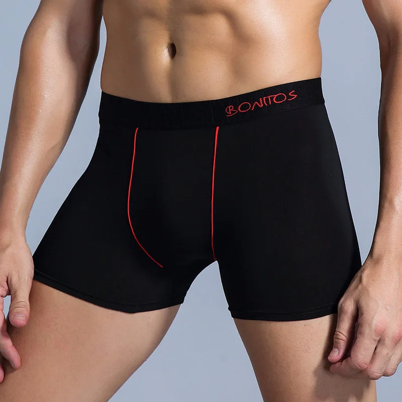 B2 Black Red Мужское сексуальное нижнее белье, мужские трусы-боксеры, мужское нижнее белье, мужское нижнее белье, мужские боксеры, Calecon, мужские хлопковые Кальвин, гей пенис - Цвет: B2 Black Red