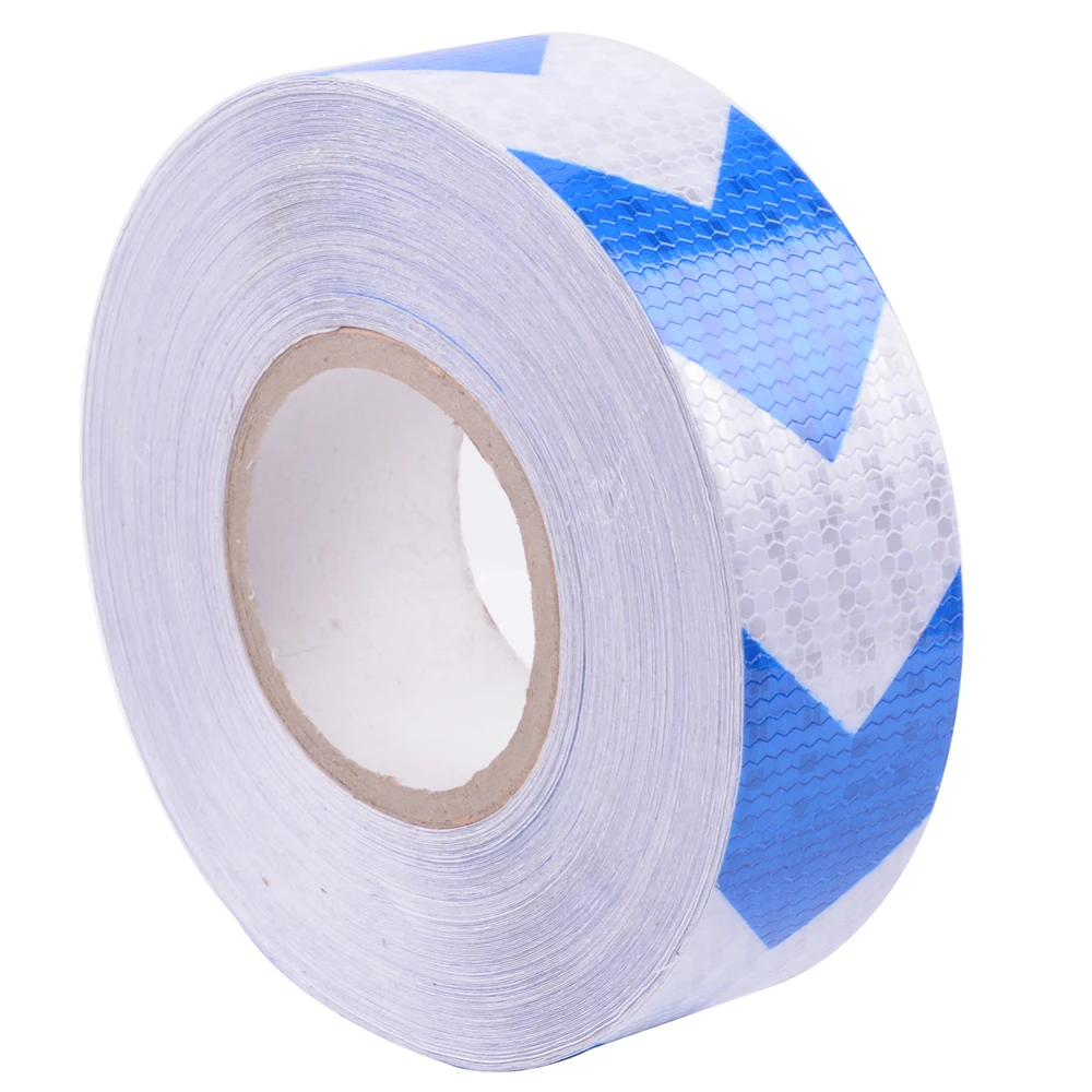 Светоотражающая пленка со стрелками 5 см * 10 м предупреждающая этикетка для