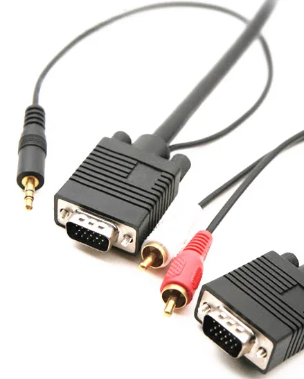 VGA кабель vga с аудио DC3.5/RCA HD15/RCA-ST компьютер ТВ | Обустройство дома