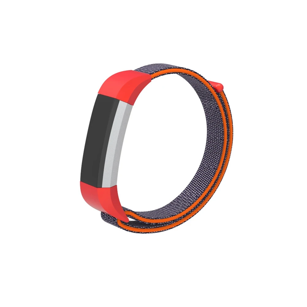 Красный Замена нейлон дышащий ремешок для наручных часов ремешок для fitbit Ace/Alta - Цвет: Красный