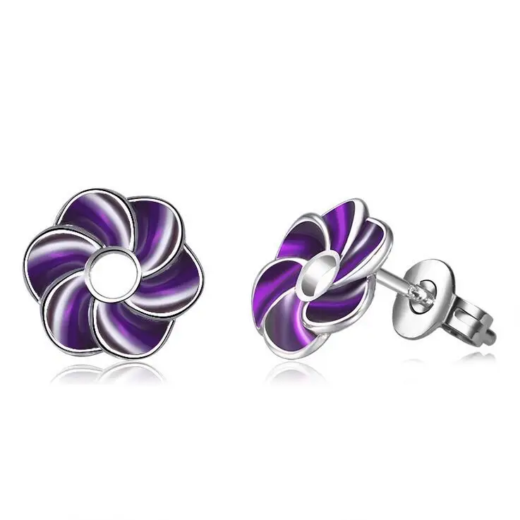 Новое поступление модные серьги-гвоздики из стерлингового серебра 925 пробы с