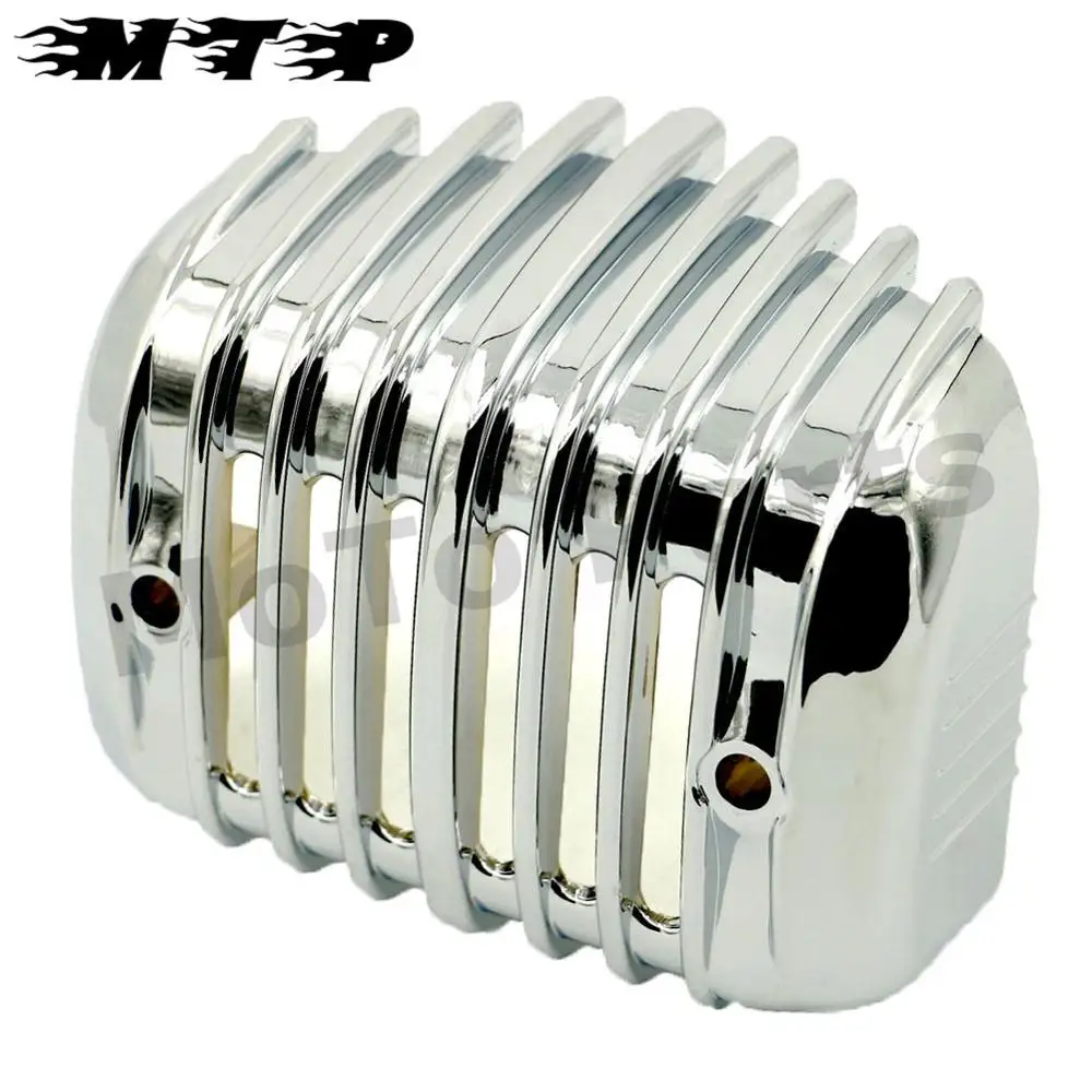 Запас напряжения Хром Черный регулятор крышка гвардии w/Крепление Винт для Harley 2001