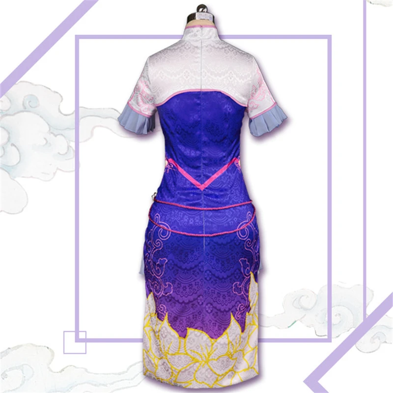 Игра OW D. va DVA песня Хана Косплей Костюм Cheongsam женское платье летние платья D. va костюмы Рождественская вечеринка платье костюм
